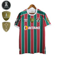 Camisa Masculina Fluminense Torcedor + Patchs Campeão Libertadores 2024